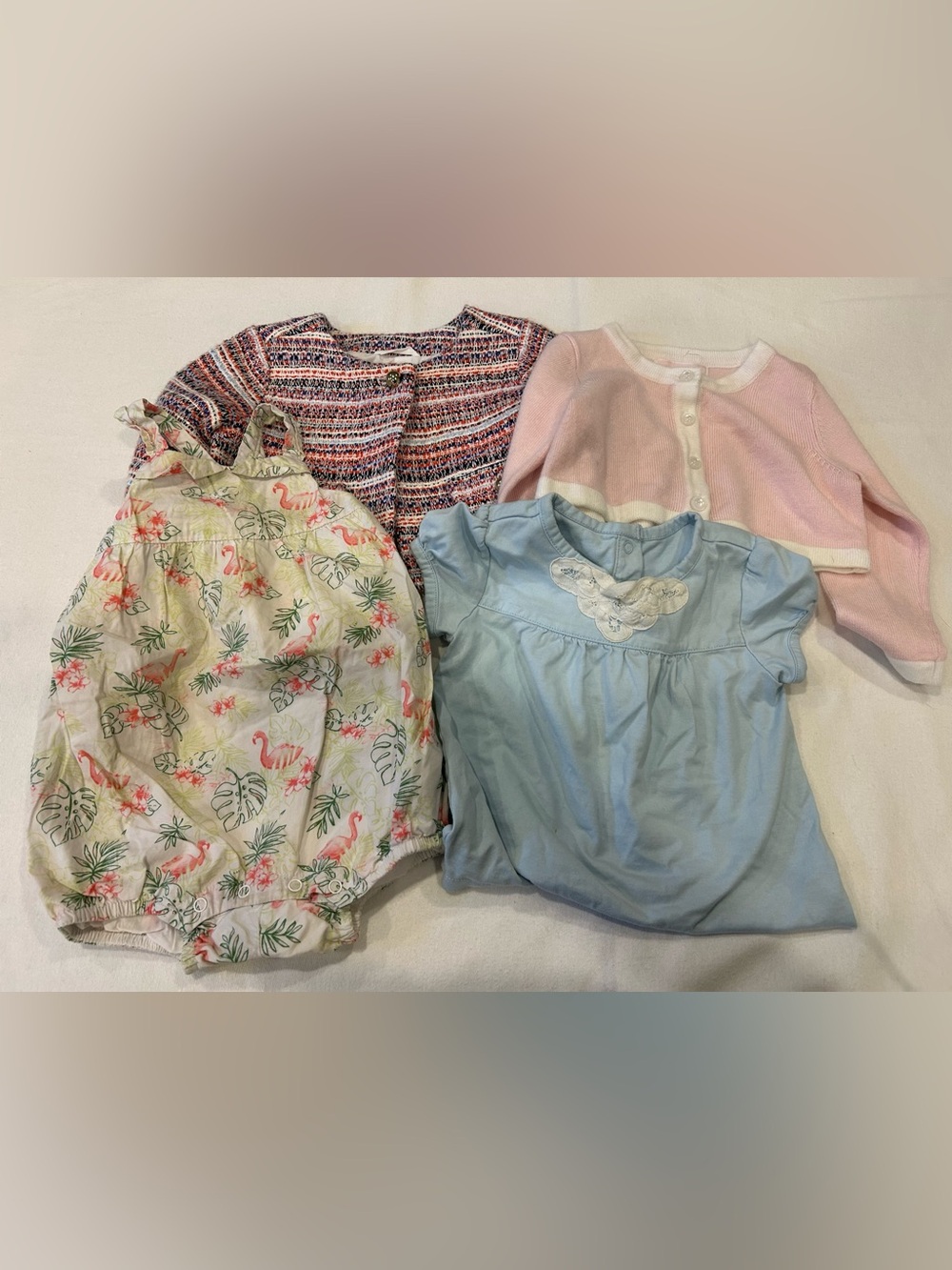4 baby girl clothing item bundle